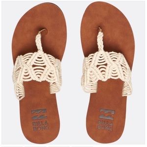 Billabong Boho Macrame Sandals Sz 10